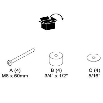 Chief 60MM HARDWARE KIT