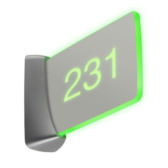 Crestron Room Availability Hallway Sign, Wall Mnt