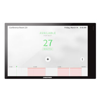 Crestron 7in Room Scheduling TchScrn Black Smooth