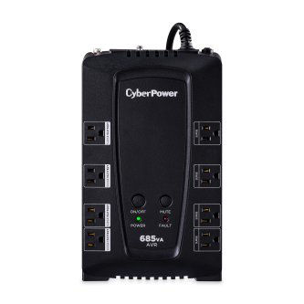 CyberPower 685VA/390W Compact UPS w/AVR