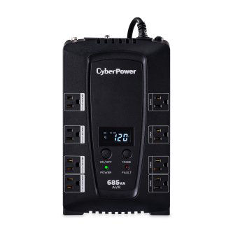 CyberPower 685VA CP AVR LCD UPS 3 YR WTY