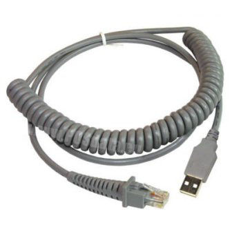 Datalogic CBL 412 COILED USB TYPE A OPTPWR 3M