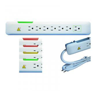 Ditek 7 Outlet V-Socket Power Strip