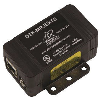 Ditek Single Channel 10GbE PoE Extender Protec