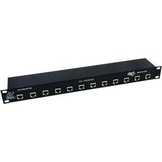 Ditek 12 Channel Shielded RJ45 In/Out, 1U, 19"