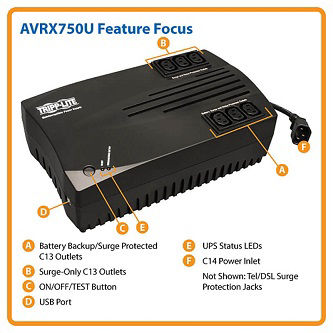 Eaton UPS 750VA 450W Intl Line-Inter