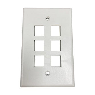 Eaton WALL PLATE 6-PORT SINGLE-GANG