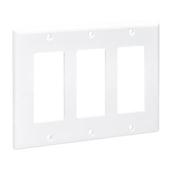 Eaton Triple-Gang Faceplate Decora S