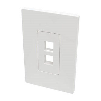Eaton Single-Gang 2-Port Wallplate K