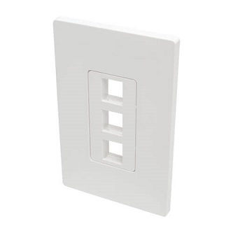 Eaton 3-Port Single Gnag Wall Plate