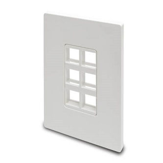 Eaton Single-Gang 6-Port Wallplate K