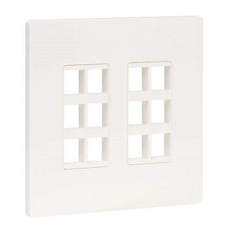 Eaton Keystone Wall Plate 12Port Cat