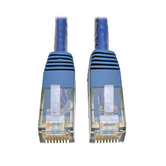 Eaton Cat6 Cable (RJ45 M/M),PoE,Blue,1 ft.