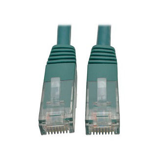 Eaton Cat6 Cable (RJ45 M/M),PoE,Green,1 ft.