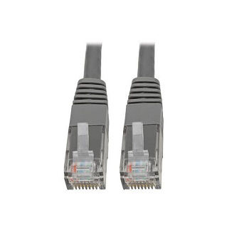 Eaton Cat6 Cable (RJ45 M/M),PoE,Gray,1 ft.