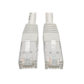 Eaton Cat6 Cable (RJ45 M/M),PoE,White,1 ft.
