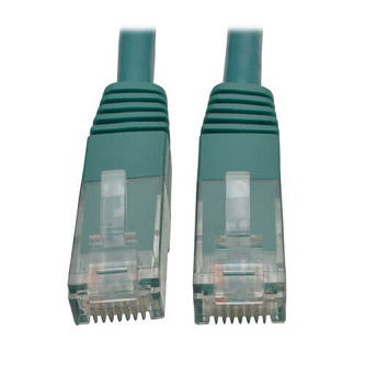 Eaton Cat6 Cable (RJ45 M/M),PoE,Green,2 ft.