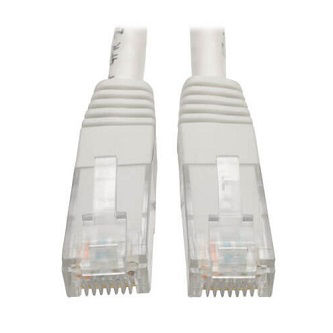 Eaton Cat6 Cable (RJ45 M/M),PoE,White,2 ft.