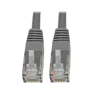 Eaton Cat6 Cable (RJ45 M/M),PoE,Gray,3 ft.