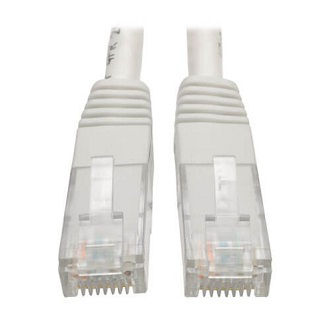 Eaton Cat6 Cable (RJ45 M/M),PoE,White,3 ft.