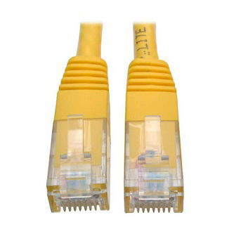 Eaton Cat6 Cable (RJ45 M/M),PoE,Yellow,3 ft.