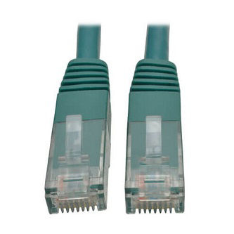 Eaton Cat6 Cable (RJ45 M/M),PoE,Green,5 ft.