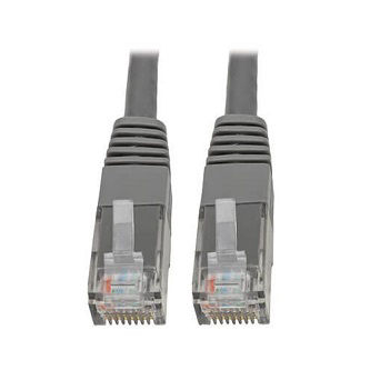 Eaton Cat6 Cable (RJ45 M/M),PoE,Gray,5 ft.