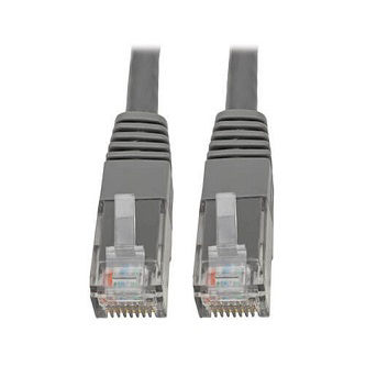 Eaton Cat6 Cable (RJ45 M/M),PoE,Gray,6 ft.