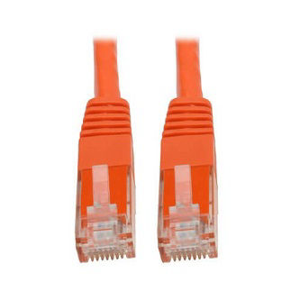 Eaton Cat6 Cable (RJ45 M/M),PoE,Orange,6 ft.