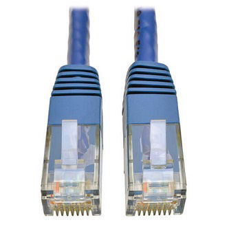 Eaton Cat6 Cable (RJ45 M/M),PoE,Blue,7 ft.