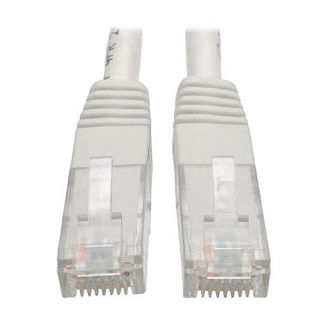 Eaton Cat6 Cable (RJ45 M/M),PoE,White,7 ft.