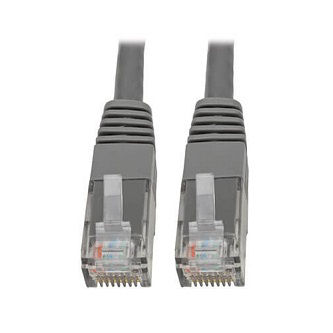Eaton Cat6 Cable (RJ45 M/M),PoE,Gray,10 ft.