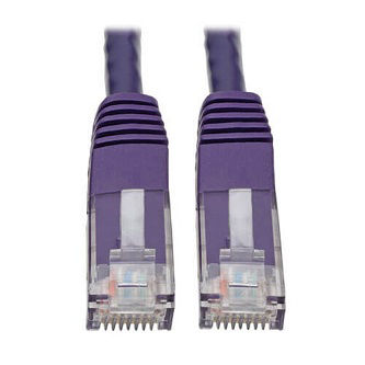 Eaton Cat6 Cable (RJ45 M/M),PoE,Purple,10 ft.