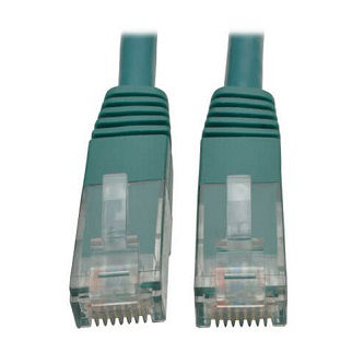 Eaton Cat6 Cable (RJ45 M/M),PoE,Green,12 ft.
