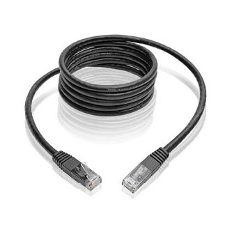 Eaton Cat6 Cable (RJ45 M/M),PoE,Black,14 ft.