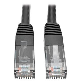 Eaton Cat6 Cable (RJ45 M/M),PoE,Black,15 ft.