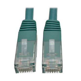 Eaton Cat6 Cable (RJ45 M/M),PoE,Green,15 ft.