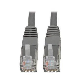 Eaton Cat6 Cable (RJ45 M/M),PoE,Gray,15 ft.