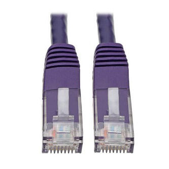 Eaton Cat6 Cable (RJ45 M/M),PoE,Purple,15 ft.