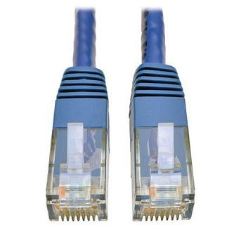 Eaton Cat6 Cable (RJ45 M/M),PoE,Blue,20 ft.