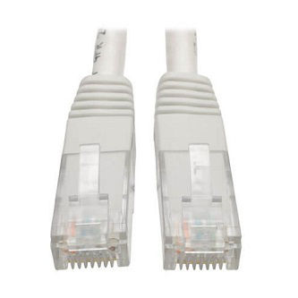 Eaton Cat6 Cable (RJ45 M/M),PoE,White,20 ft.