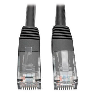 Eaton Cat6 Cable (RJ45 M/M),PoE,Black,25 ft.