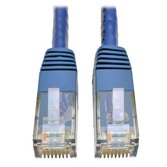Eaton Cat6 Cable (RJ45 M/M),PoE,Blue,25 ft.