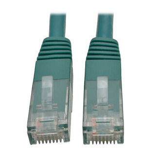Eaton Cat6 Cable (RJ45 M/M),PoE,Green,25 ft.