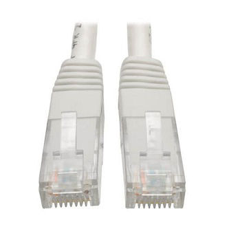 Eaton Cat6 Cable (RJ45 M/M),PoE,White,25 ft.