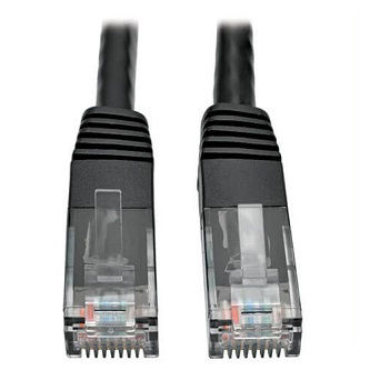 Eaton Cat6 Cable (RJ45 M/M),PoE,Black,35 ft.