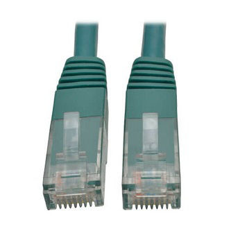 Eaton Cat6 Cable (RJ45 M/M),PoE,Green,35 ft.