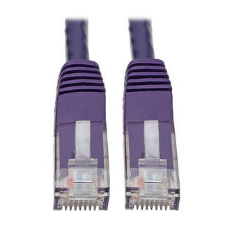 Eaton Cat6 Cable (RJ45 M/M),PoE,Purple,50 ft.