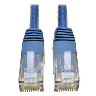 Eaton Cat6 Cable (RJ45 M/M),PoE,Blue,100 ft.