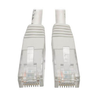 Eaton Cat6 Cable (RJ45 M/M),PoE,White. 100'